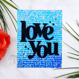 Hero Arts Script Bold Prints Cling Rubber Stamp