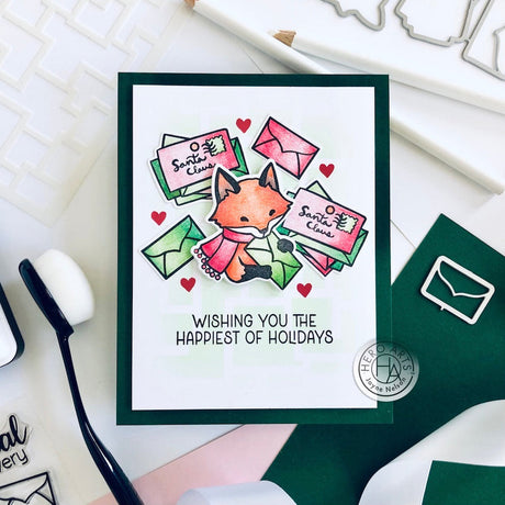 Hero Arts Winter Mail Critters Stamp Set