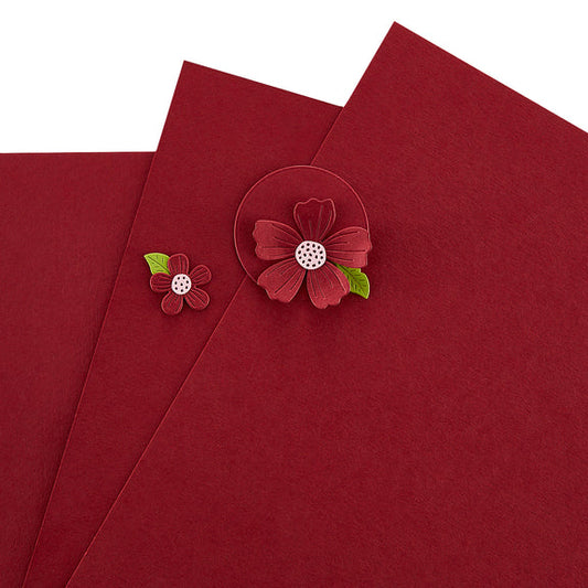 Spellbinders Crimson Color Essentials Cardstock 8.5" x 11" - 10 Pack