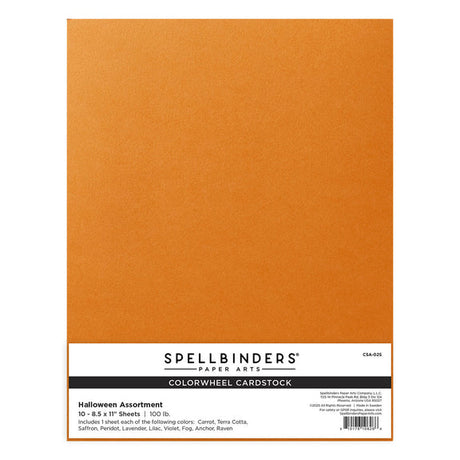 Spellbinders Halloween Assortment ColorWheel Cardstock 8.5 x 11" - 10 Sheets
