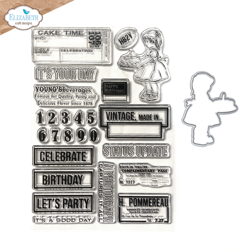 Elizabeth Craft Designs Celebrations 2 Stamp and Die Set