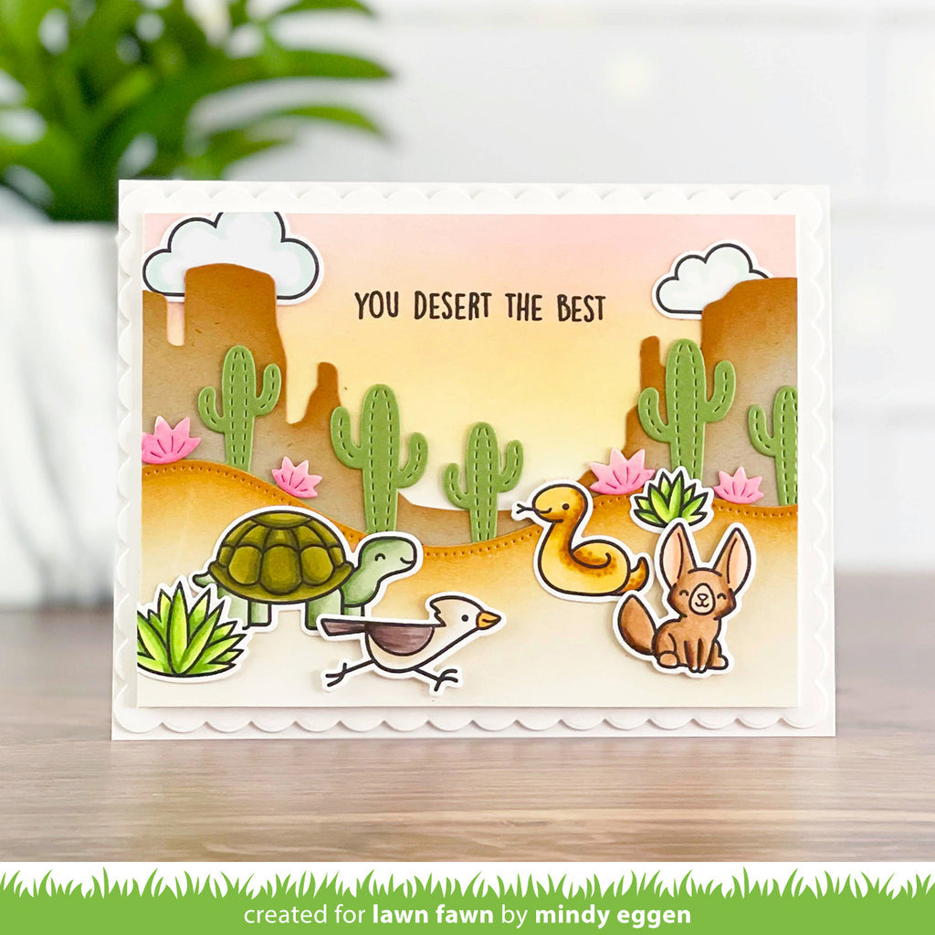 Lawn Fawn Critters in the Desert Stamp and Die Set Bundle