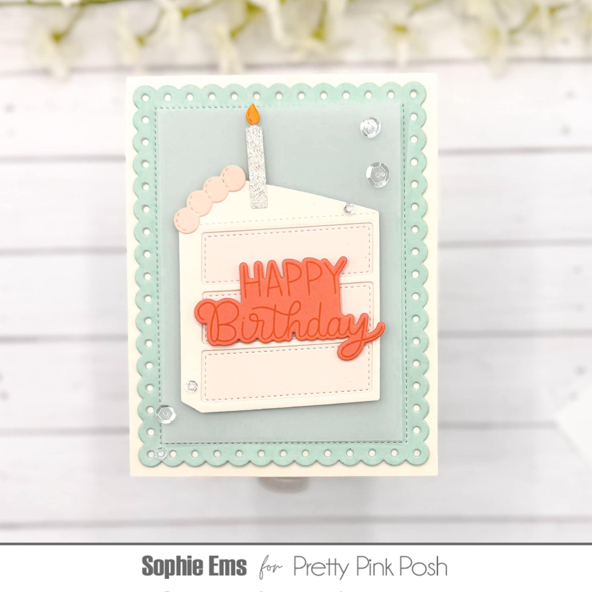 Pretty Pink Posh Cake Slice Shaker Dies