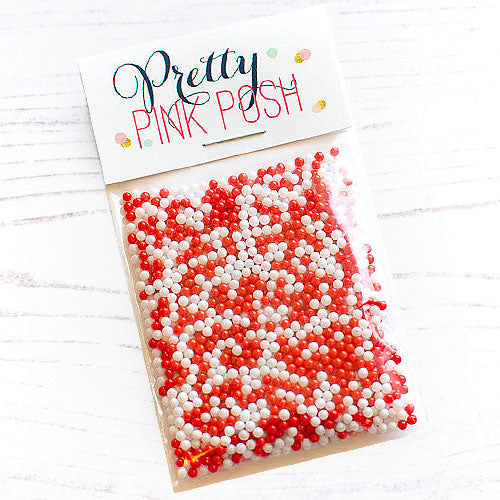 Pretty Pink Posh Candy Cane Shaker Beads
