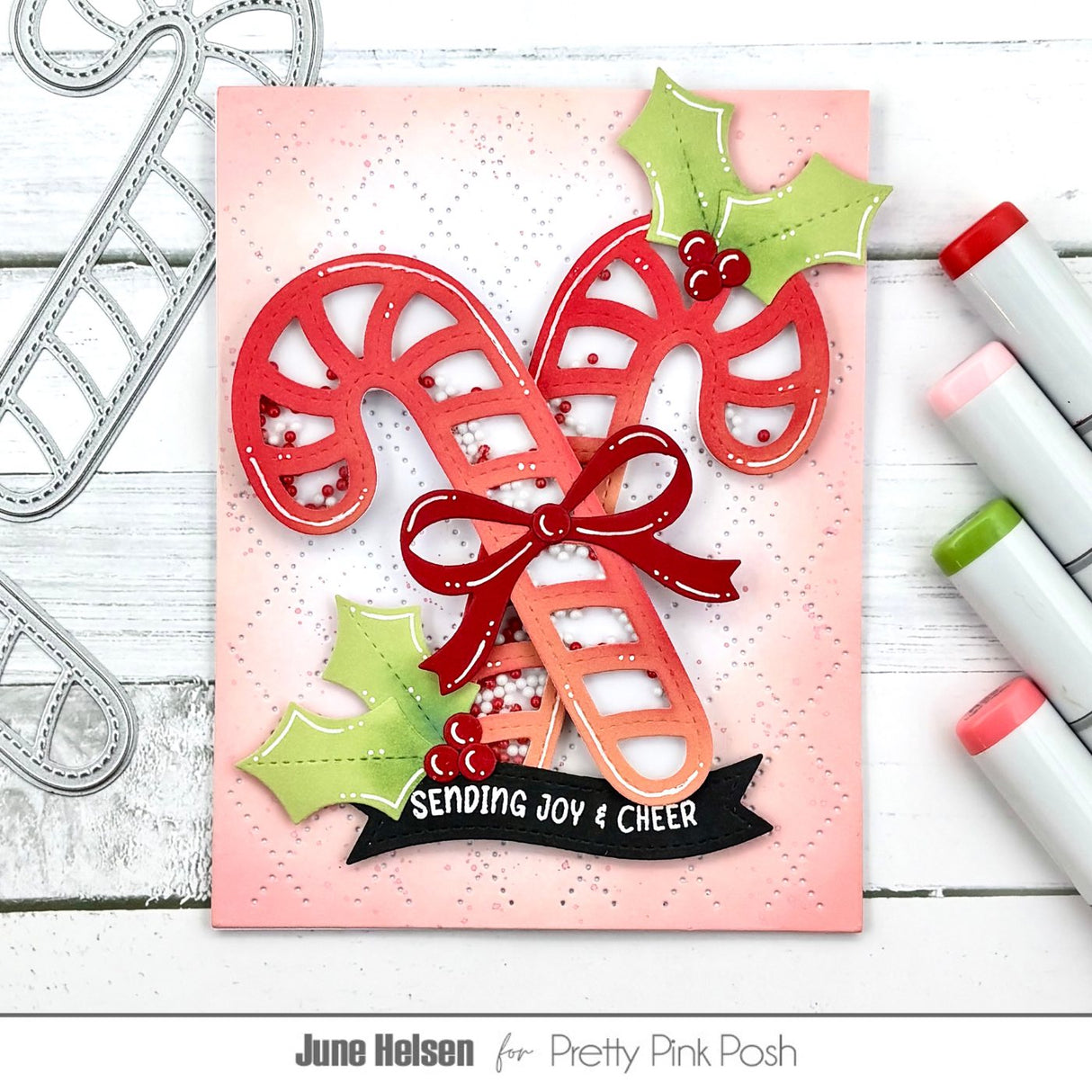 Pretty Pink Posh Candy Cane Shakers