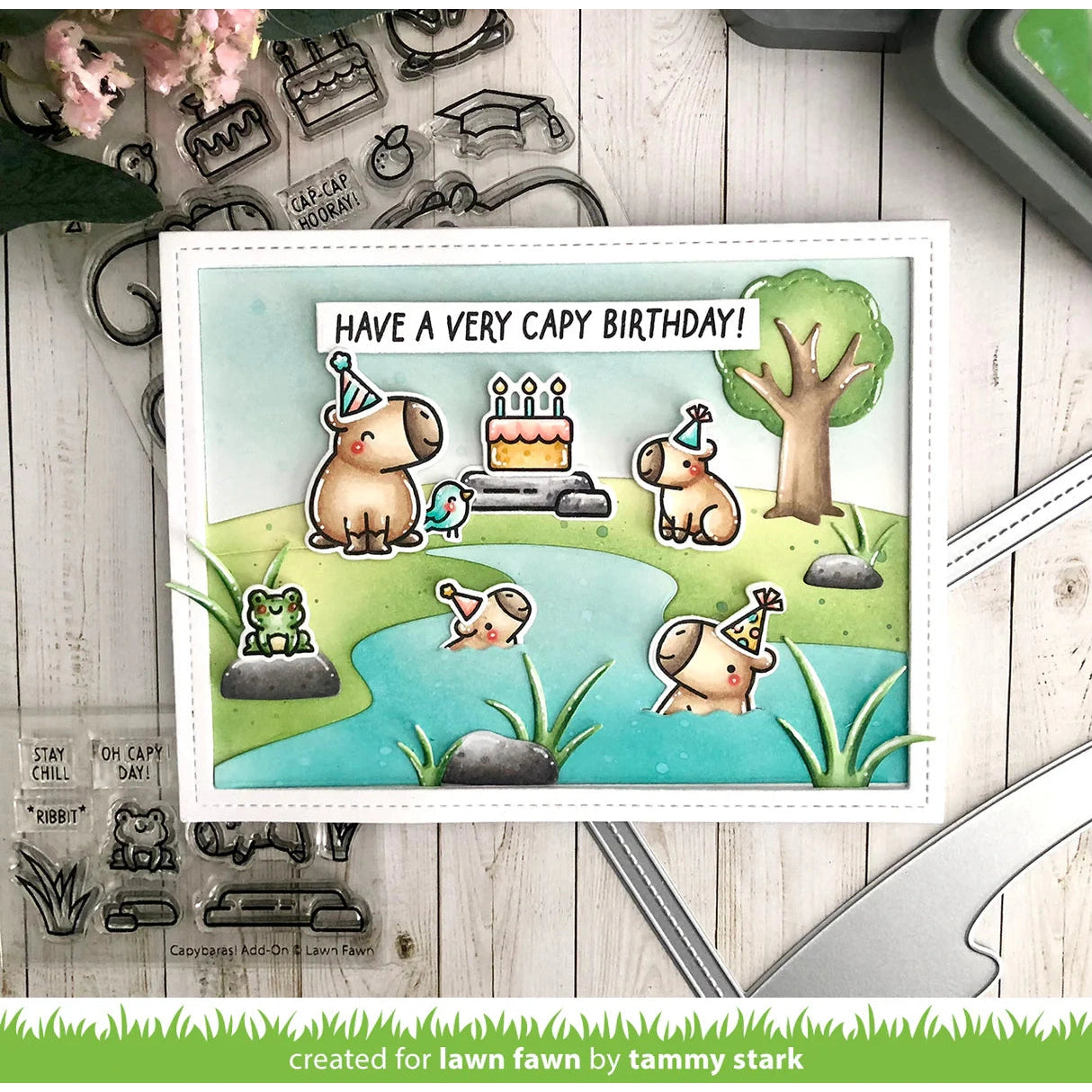 Lawn Fawn riverside backdrop: landscape