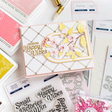 Pinkfresh Studio Happy Vibes Stamp & Die Set Bundle