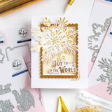 Pinkfresh Studio Radiating Snowflake Die, Stencil & Press Plate Bundle