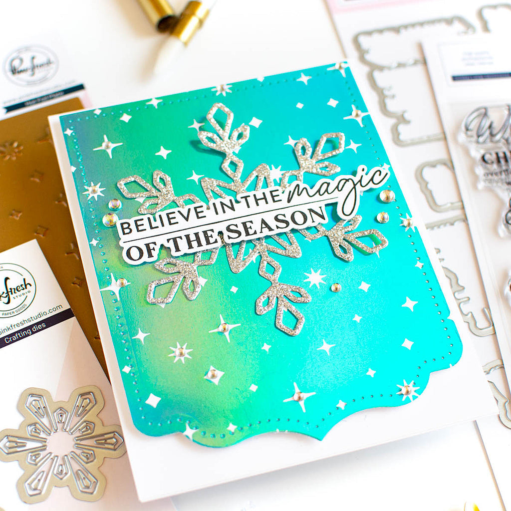 Pinkfresh Studio Holiday Large Sentiments Stamp