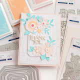 Pinkfresh Studio Here for You Sentiments Stamp, Die & Press Plate Bundle