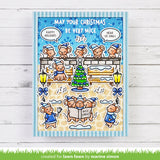Lawn Fawn caroling mice