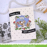 Lawn Fawn center picture window card holiday add-on