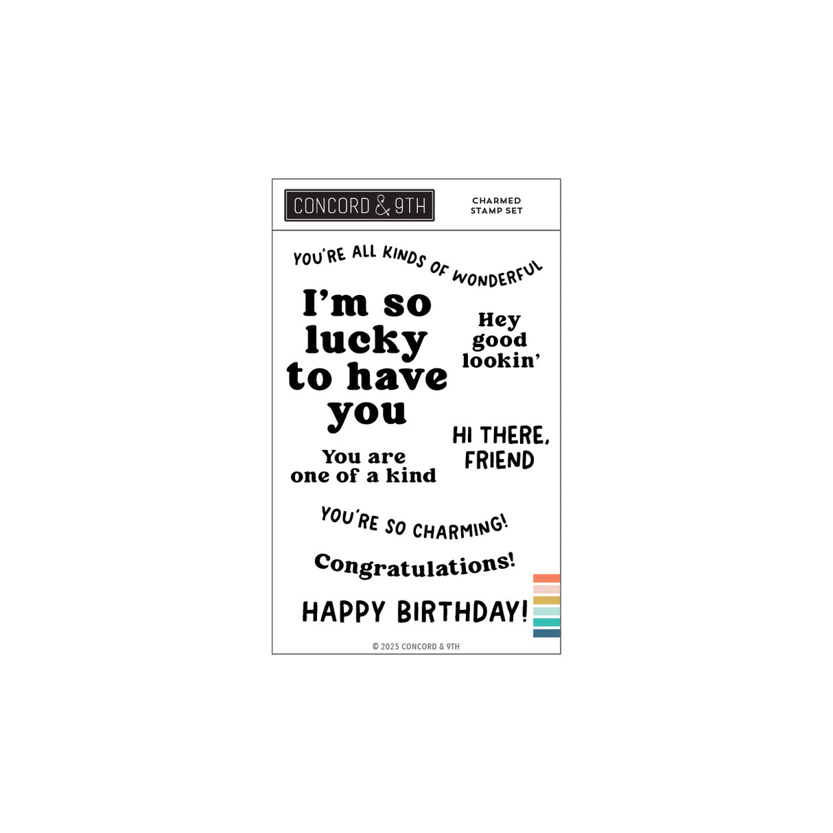 Concord & 9th Charmed Stamp Set (4 x 6)