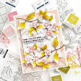 Pinkfresh Studio Cherry Blossoms Die & Stencil Bundle