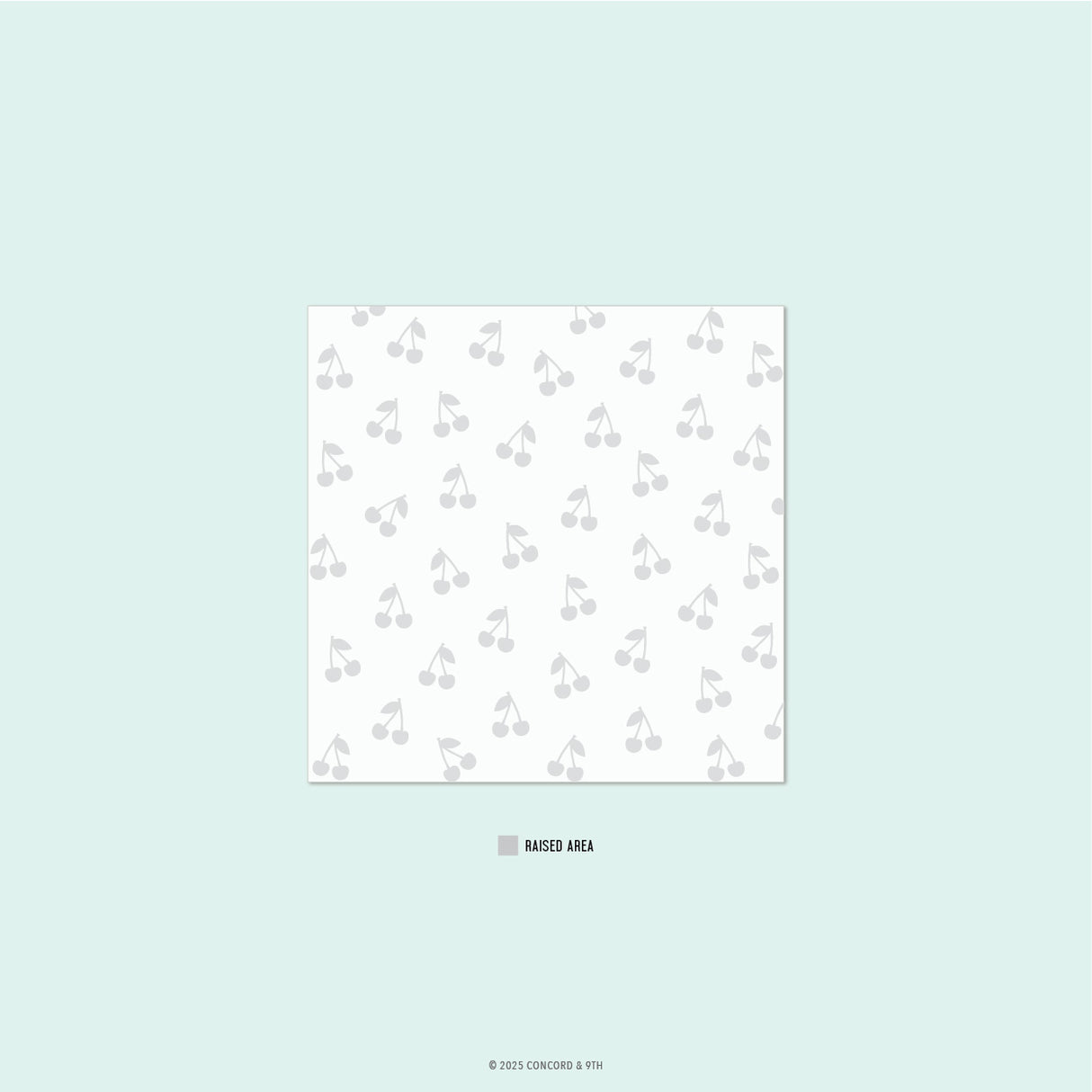 Concord & 9th Cherry Nice Embossing Folder (6 x 6)