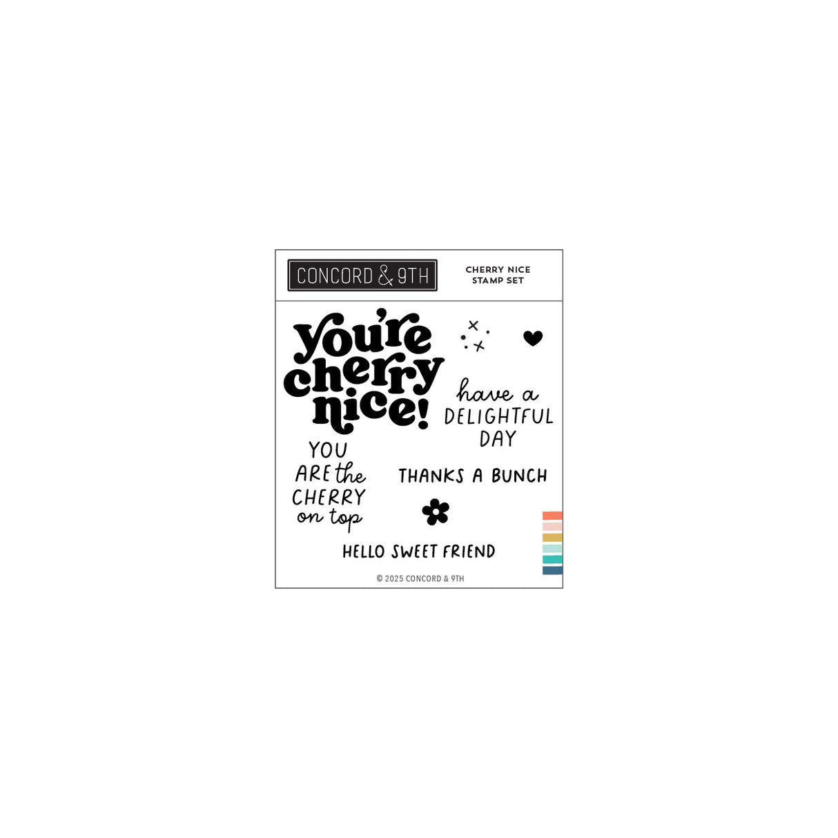 Concord & 9th Cherry Nice Stamp Set (4 x 4)