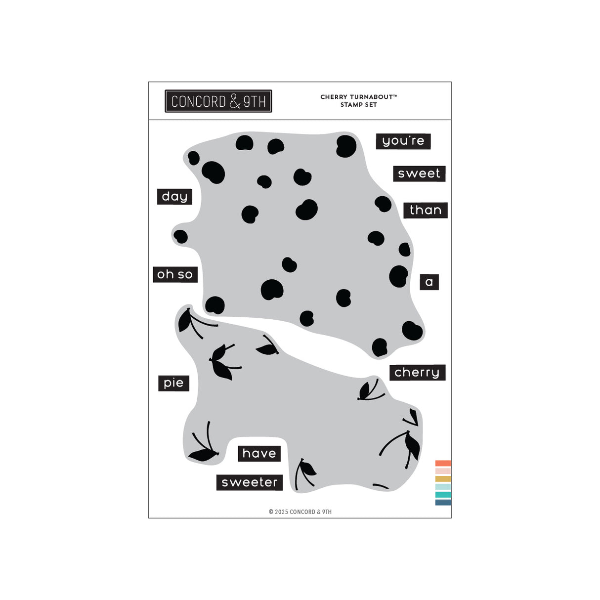 Concord & 9th Cherry Turnabout™ Stamp Set (6 x 8)