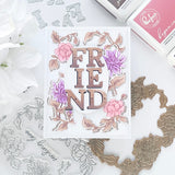 Pinkfresh Studio Best Wishes Stamp, Die, Stencil & Hot Foil Bundle