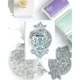 Pinkfresh Studio Garden Tapestry Stamp, Die, Stencil & Press Plate Bundle