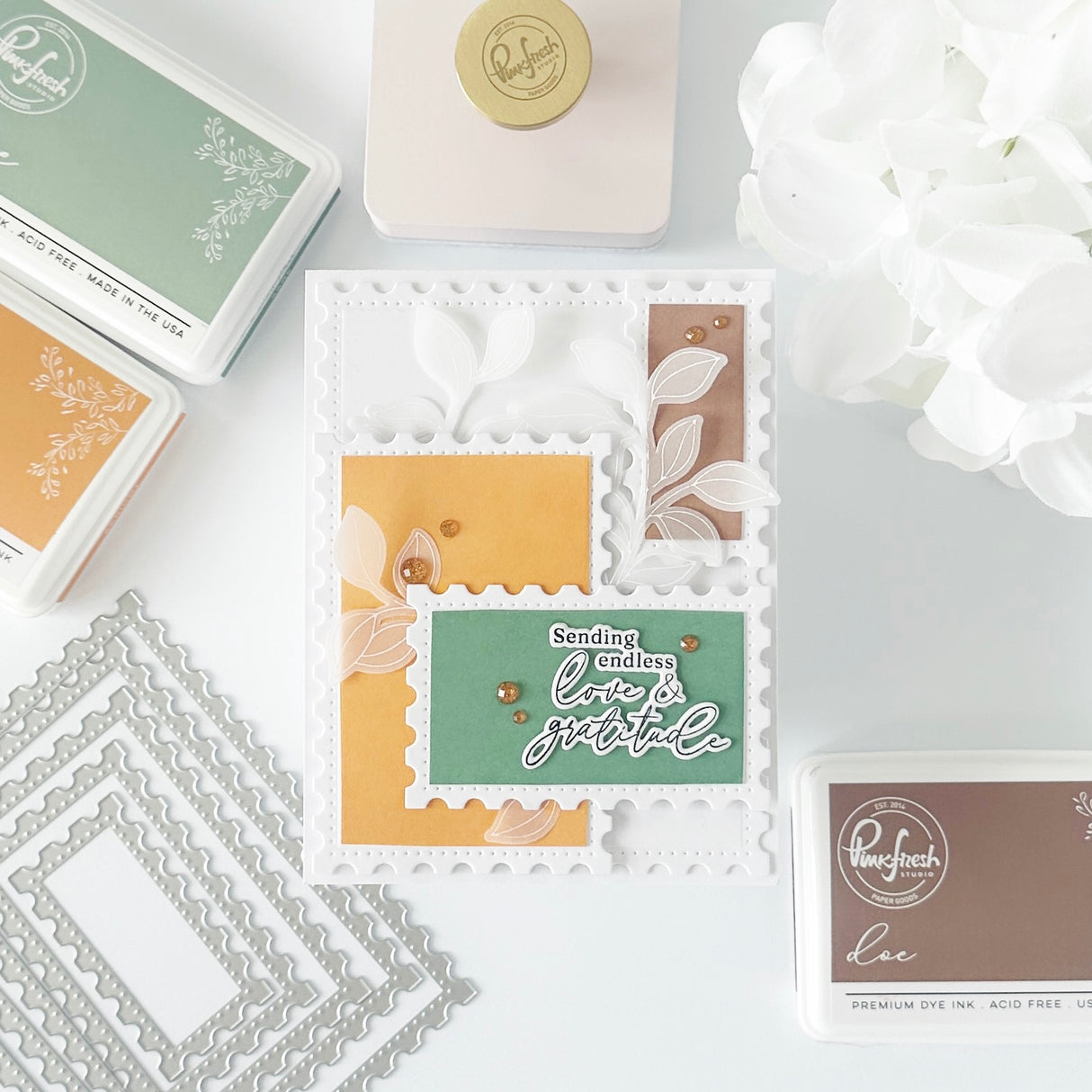 Pinkfresh Studio Nested Rectangle Postage Edge Die