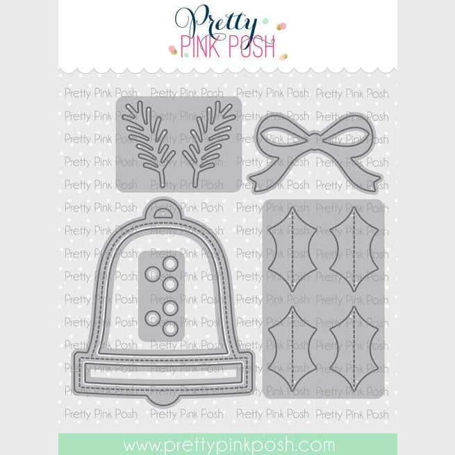Pretty Pink Posh Christmas Bell Shaker