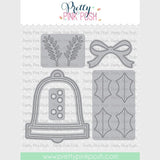 Pretty Pink Posh Christmas Bell Shaker