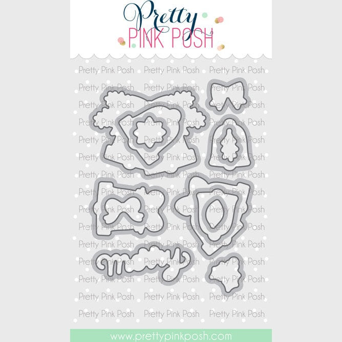 Pretty Pink Posh Christmas Bells dies