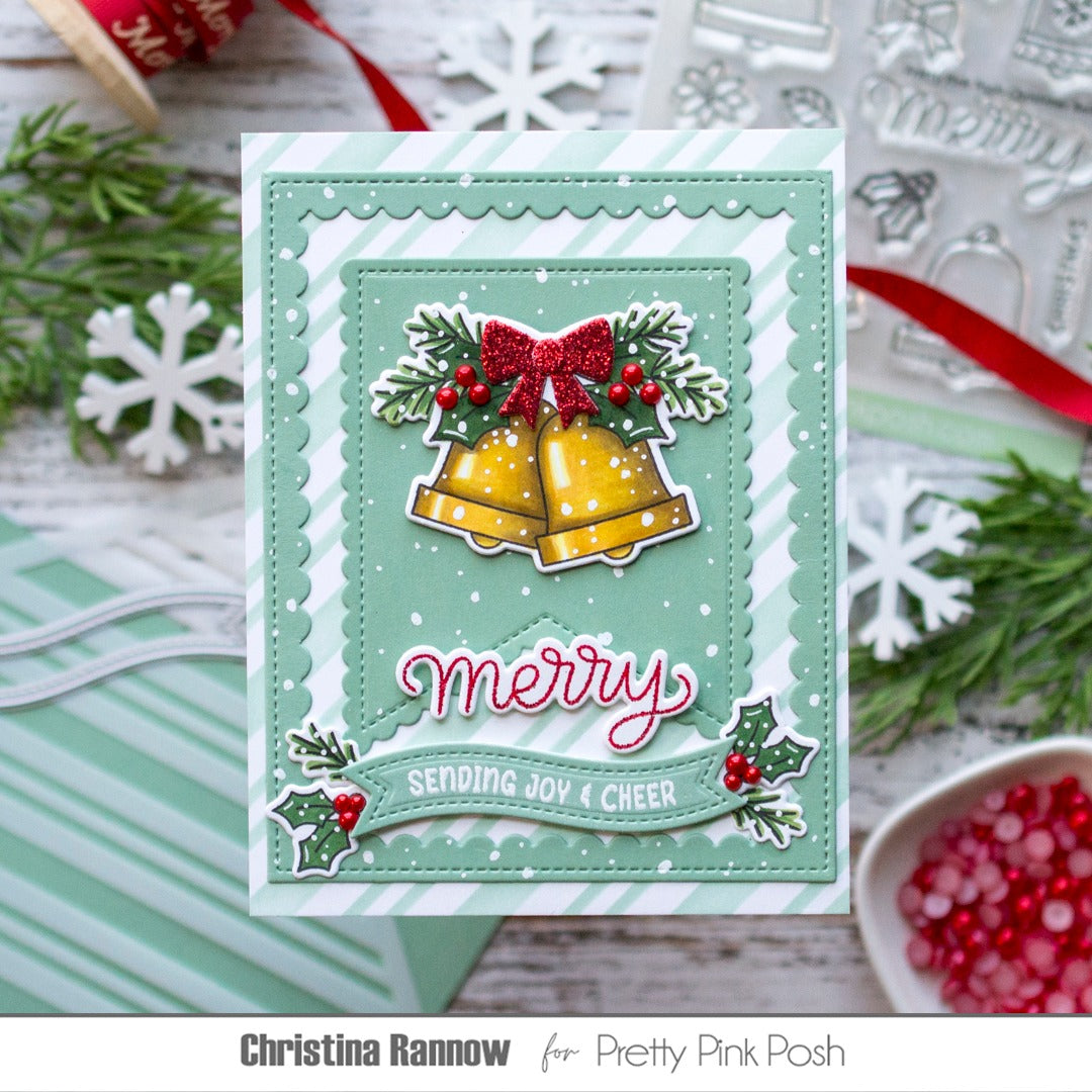 Pretty Pink Posh Christmas Bells stamp set