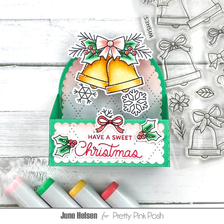 Pretty Pink Posh Christmas Bells stamp set