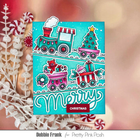 Pretty Pink Posh Christmas Train dies