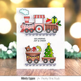 Pretty Pink Posh Christmas Train stamp set