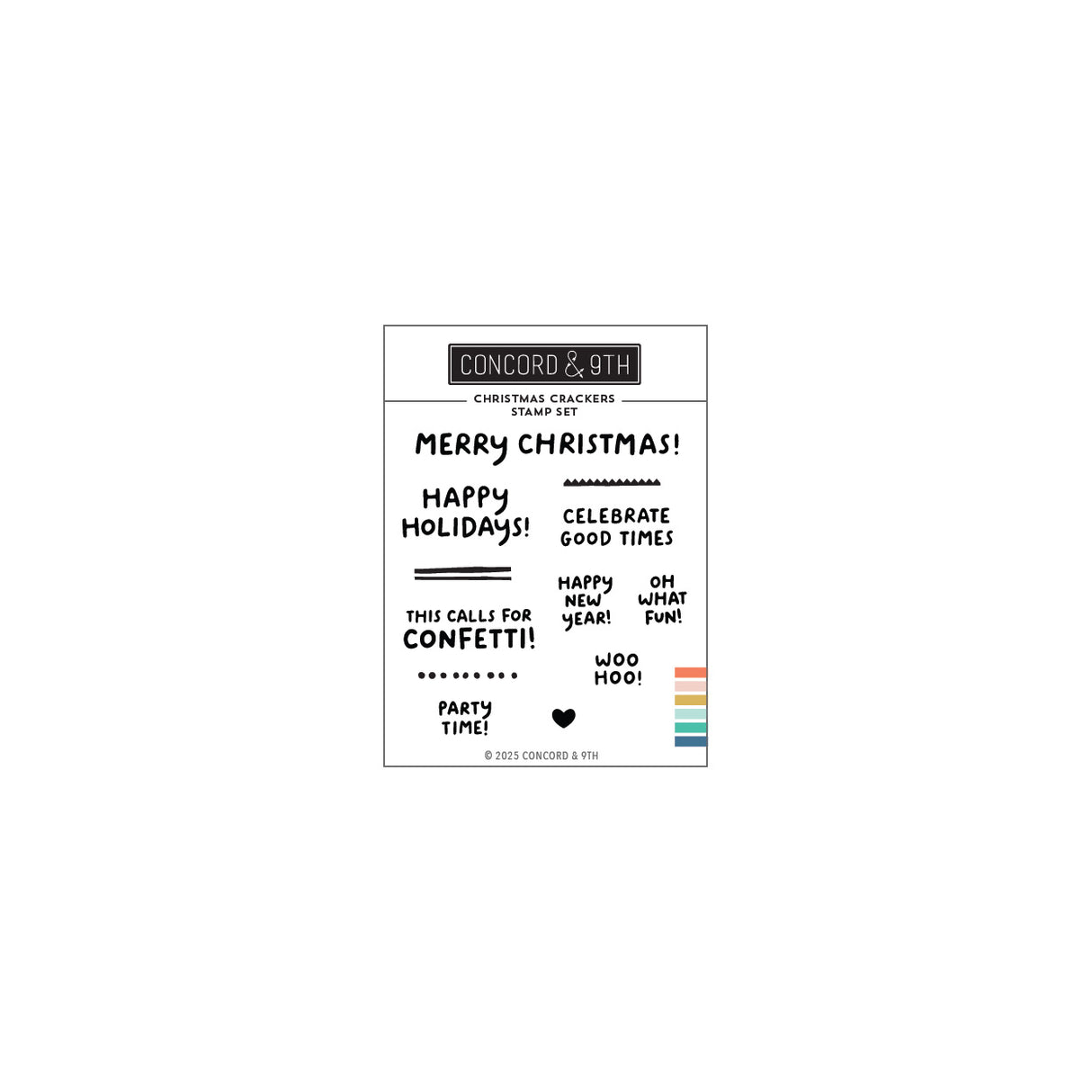 Concord & 9th Christmas Crackers Stamp Set (3 x 4)