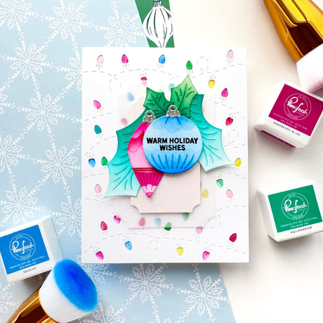 Pinkfresh Studio Christmas Lights stencil