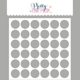 Pretty Pink Posh Circle Grid Stencil