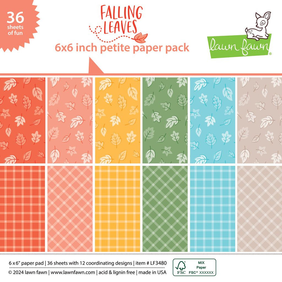 Lawn Fawn Falling Leaves Petite Paper Pack