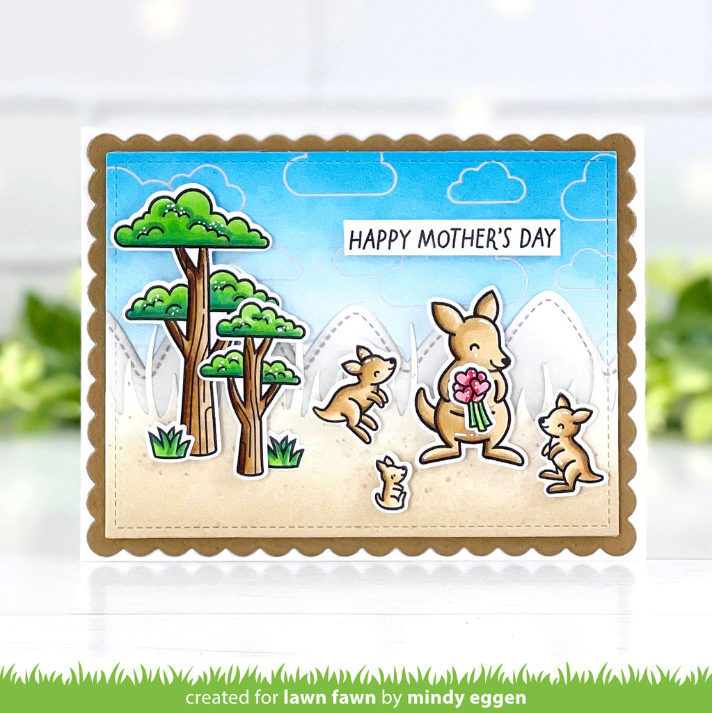 Lawn Fawn Kanga-riffic Stamp and Die Set Bundle
