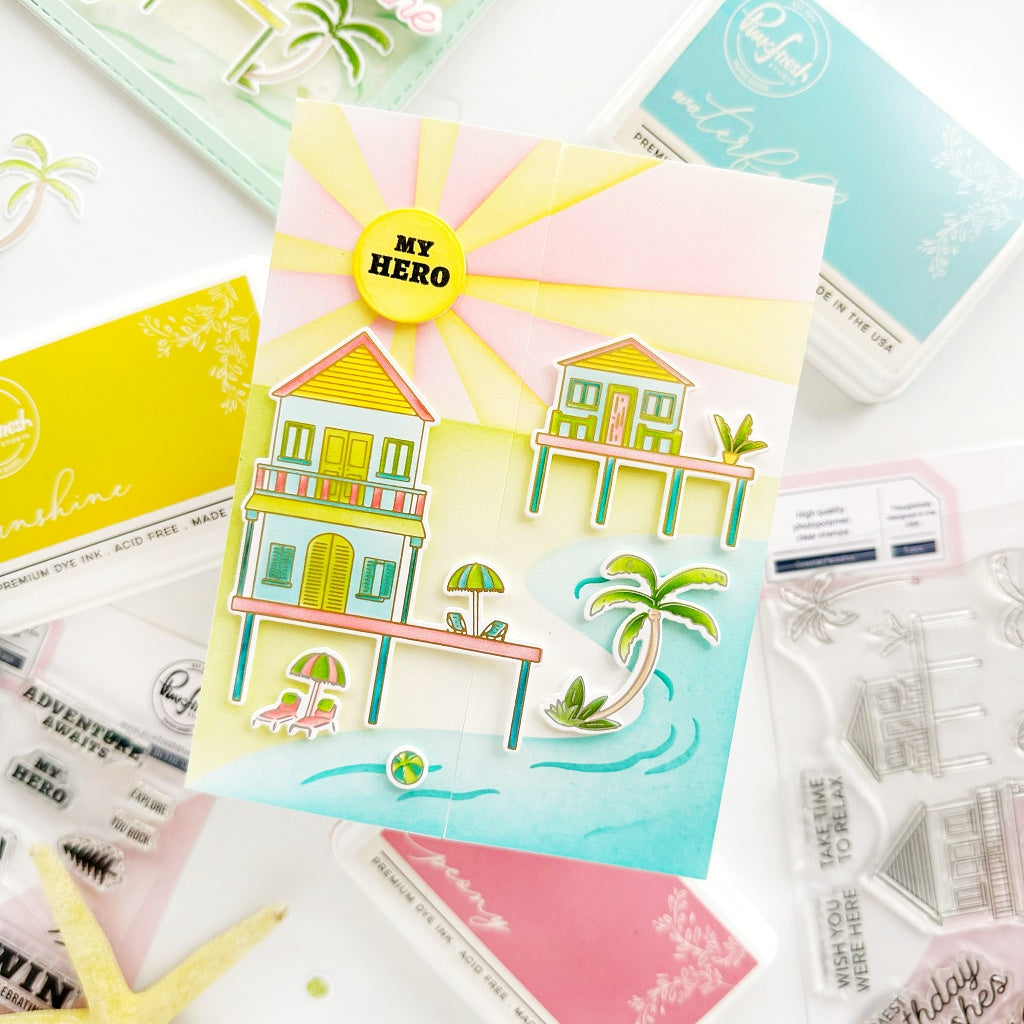 Pinkfresh Studio Coastal Paradise die