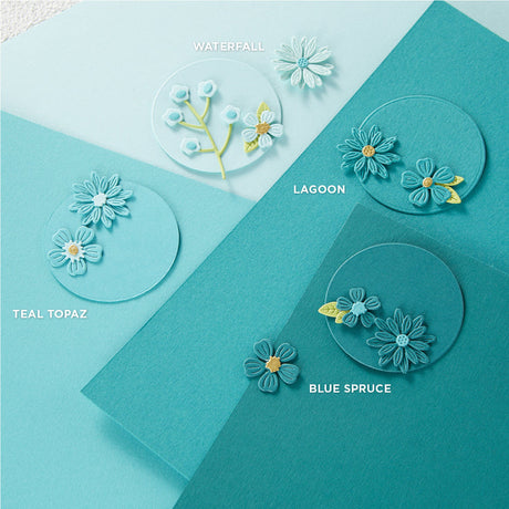 Spellbinders Teal Topaz Color Essentials Cardstock 8.5" x 11" 10 Pack