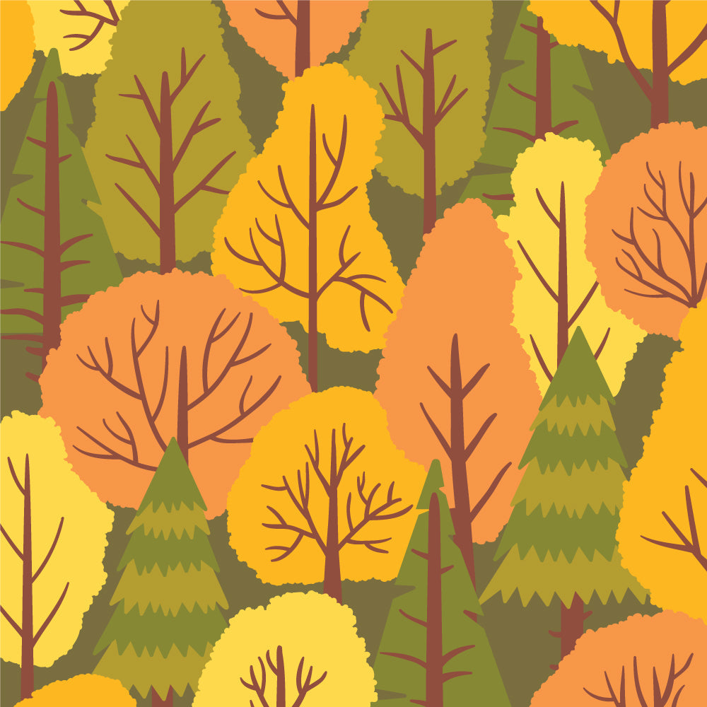 Honey Bee Colors of Autumn Background Stencil