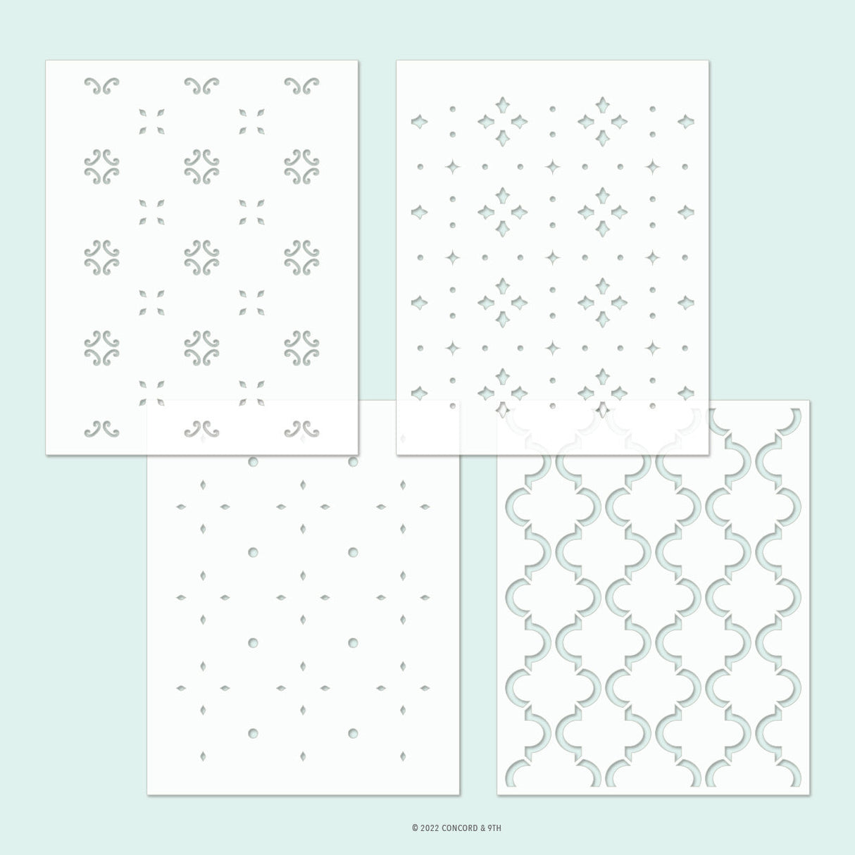 Concord & 9th Cottage Charm Stencil Pack