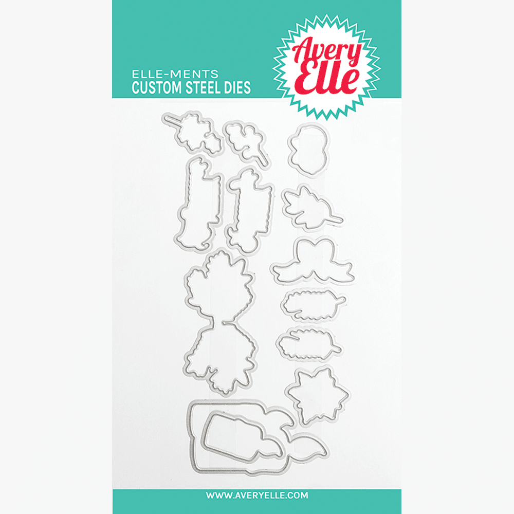 Avery Elle Candlelight Christmas Clear Stamp & Die Set Bundle