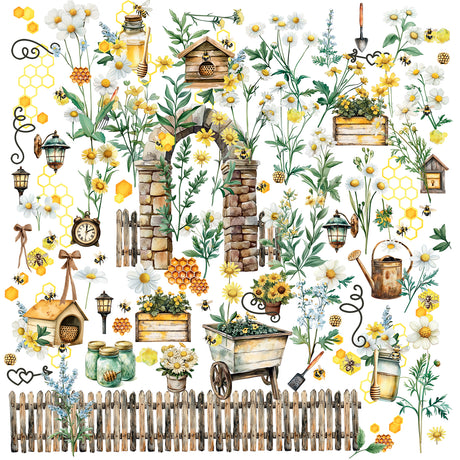 49 & Market Botanical Buzz Collection Laser Cut Element Set
