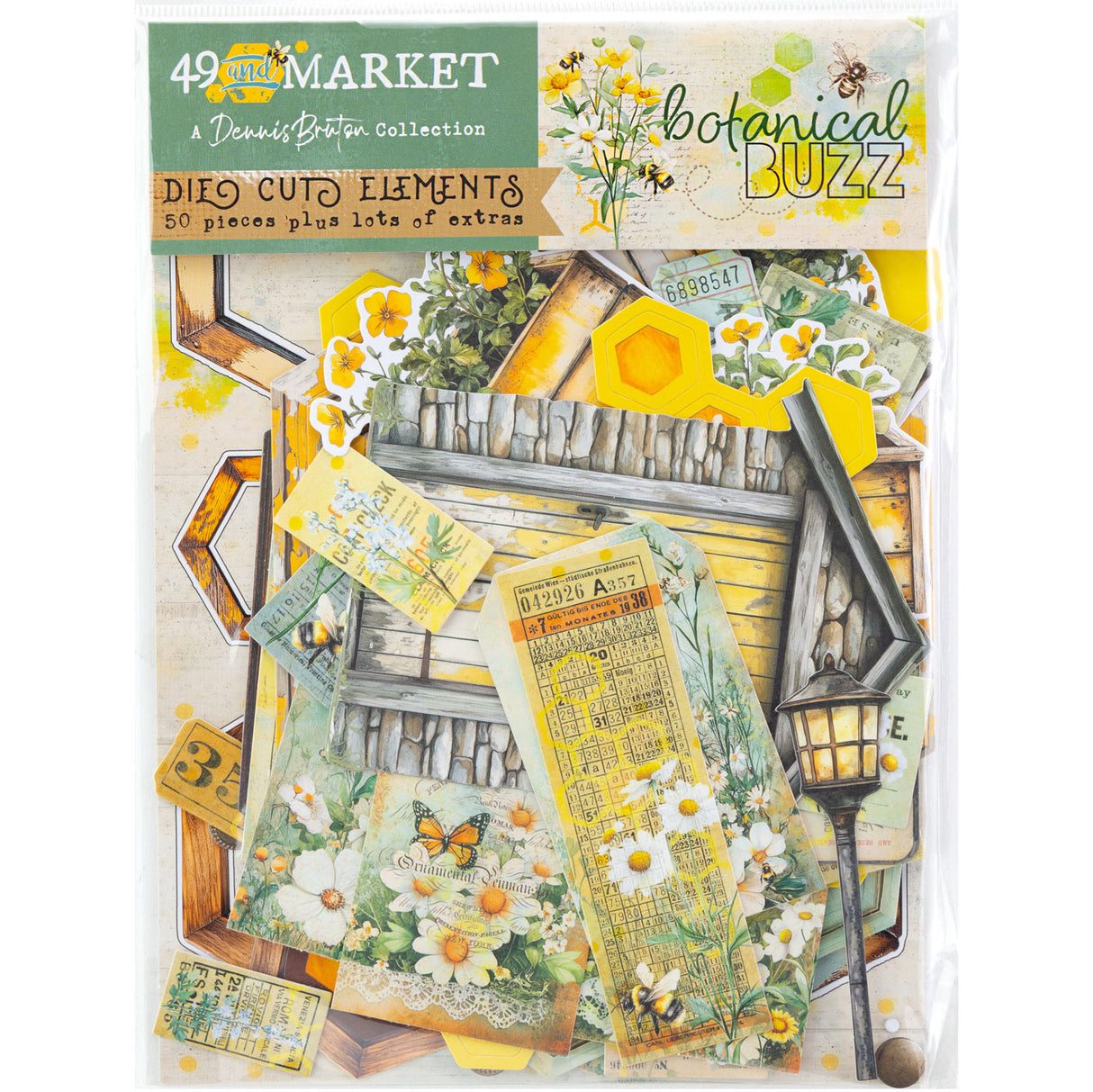 49 & Market Botanical Buzz Collection Die-Cut Elements