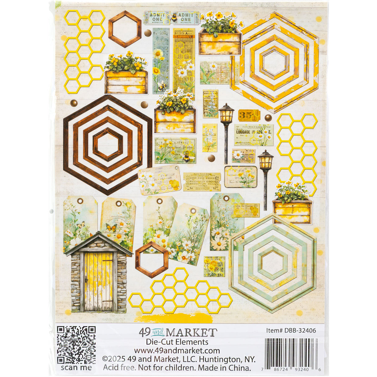 49 & Market Botanical Buzz Collection Die-Cut Elements