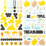 49 & Market Botanical Buzz Collection Puffy Stickers