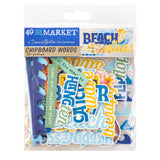 49 and Market Beach Vibes Collection Chipboard Set