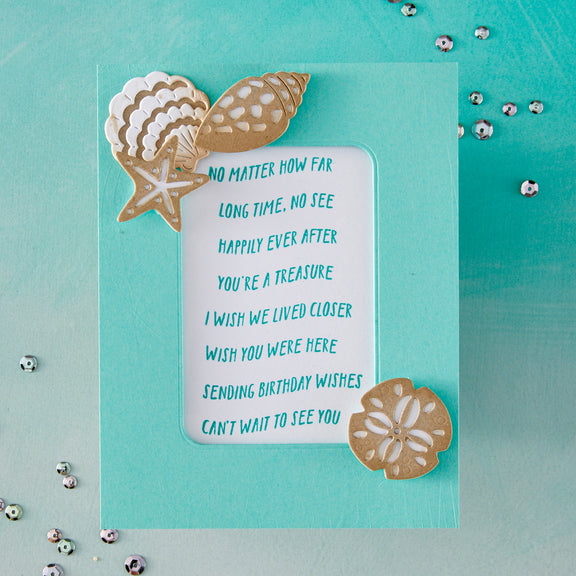 Hero Arts Banner Days Stamp & Cut Set from the Summer by The Shore Collection