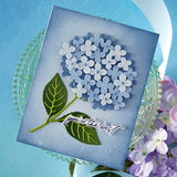 Hero Arts Layered Hydrangea Etched Dies from the Seaside Blooms Collection