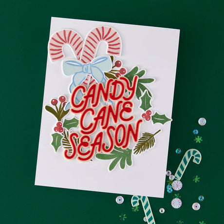 Hero Arts Candy Cane Season Etched Dies from the Candy Cane Season Collection