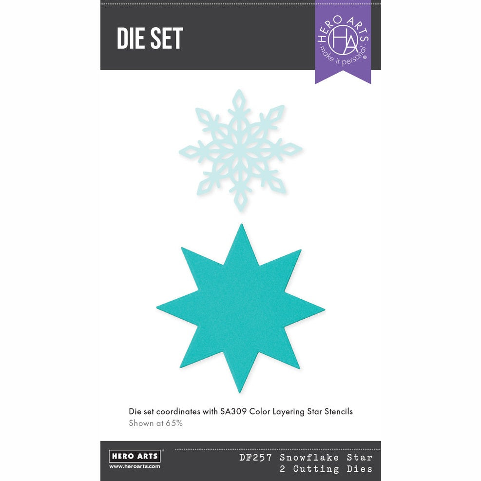 Hero Arts Snowflake Star Etched Dies from the Very Merry Collection